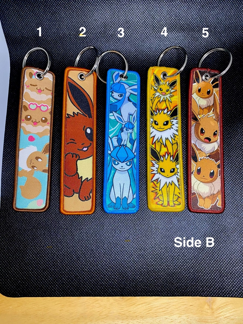 Eevee and Their Evolution Jet-style Fabric Keychains NWOT - Choose One - Picture 3 of 3